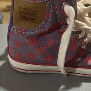 Levi's Womens' Purple and Red Star Sneakers